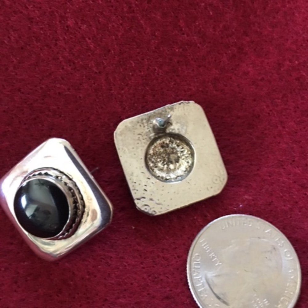 Sterling & Onyx Earrings